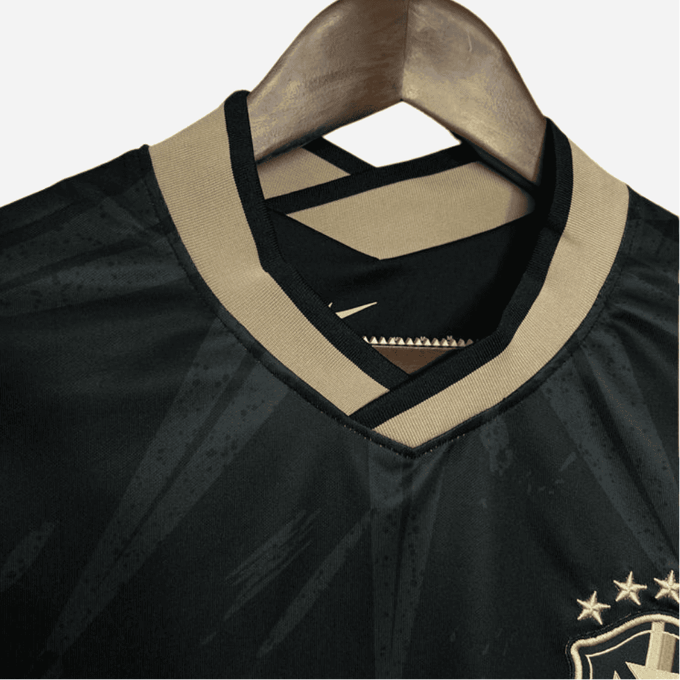 Camisa Brasil Especial Preta e Dourada