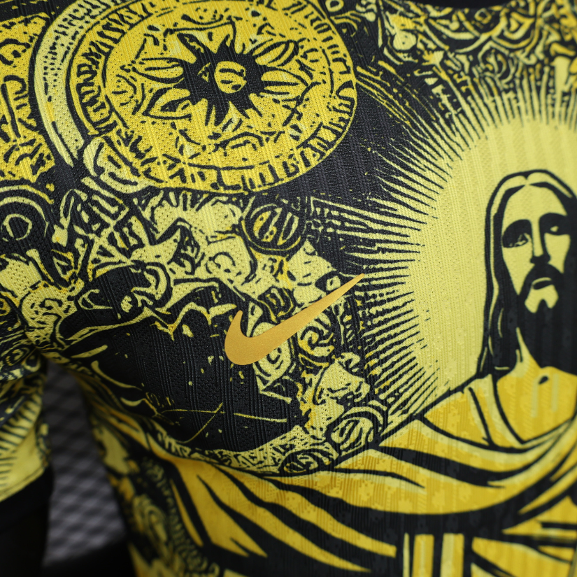 Camisa Brasil Especial Cristo Redentor em Amarelo - Versão Jogador