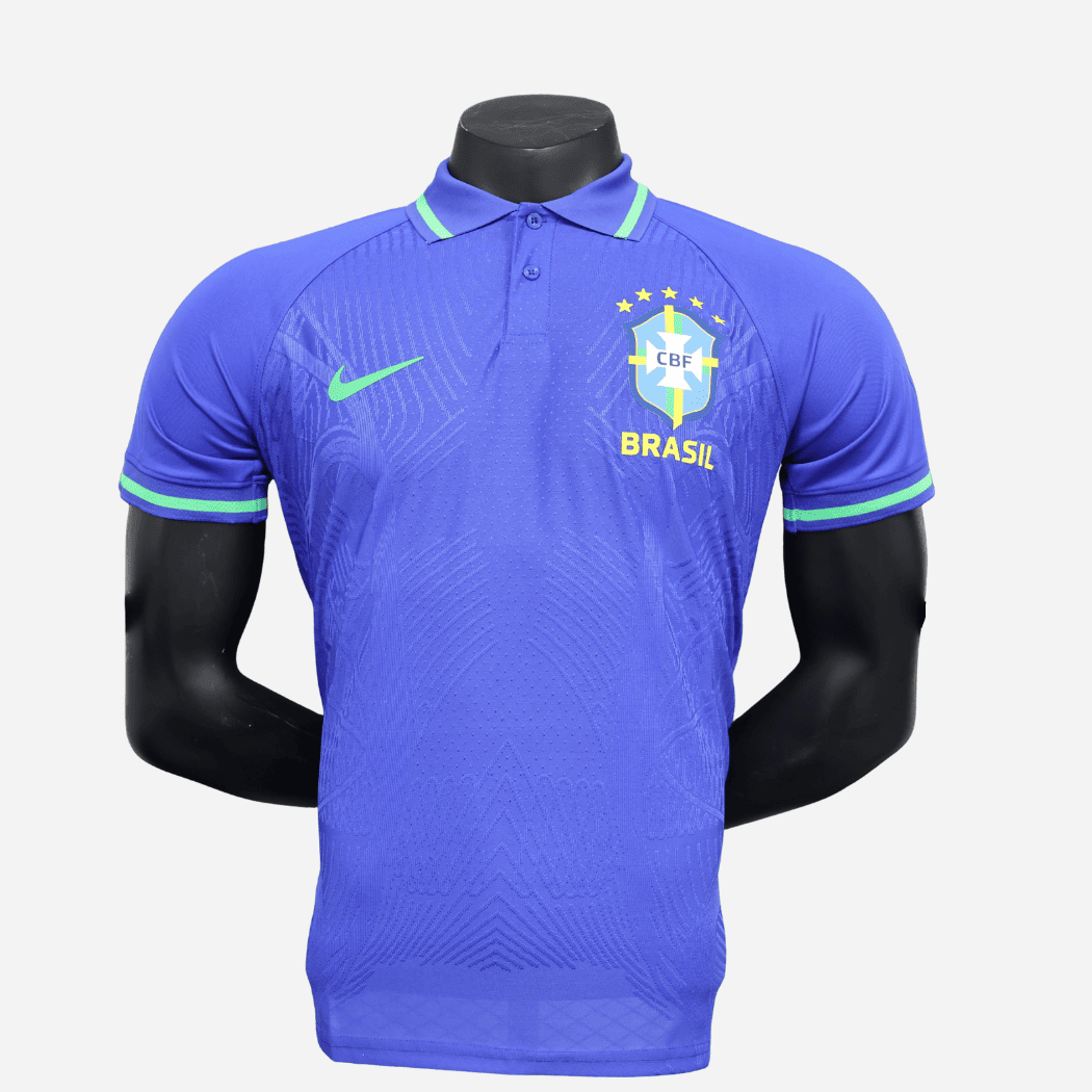 Camisa Brasil Polo Azul Edição Limitada - Versão Jogador