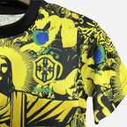 Kit Infantil Brasil Especial Cristo Redentor em Amarelo Torcedor