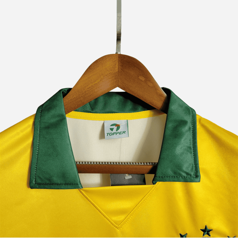 Camisa Brasil Topper 1988/90 Torcedor Retrô Home