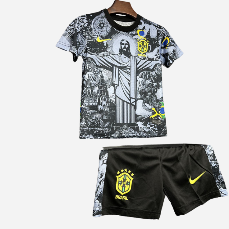 Kit Infantil Brasil Especial Cristo Redentor Torcedor