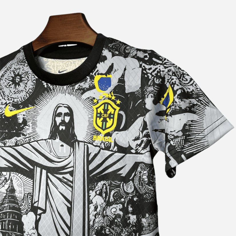 Kit Infantil Brasil Especial Cristo Redentor Torcedor