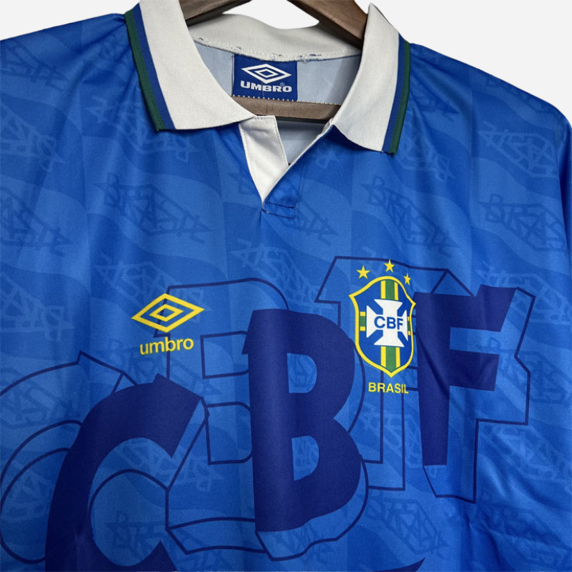 Camisa Umbro Brasil 1991/93 Torcedor Retrô Away