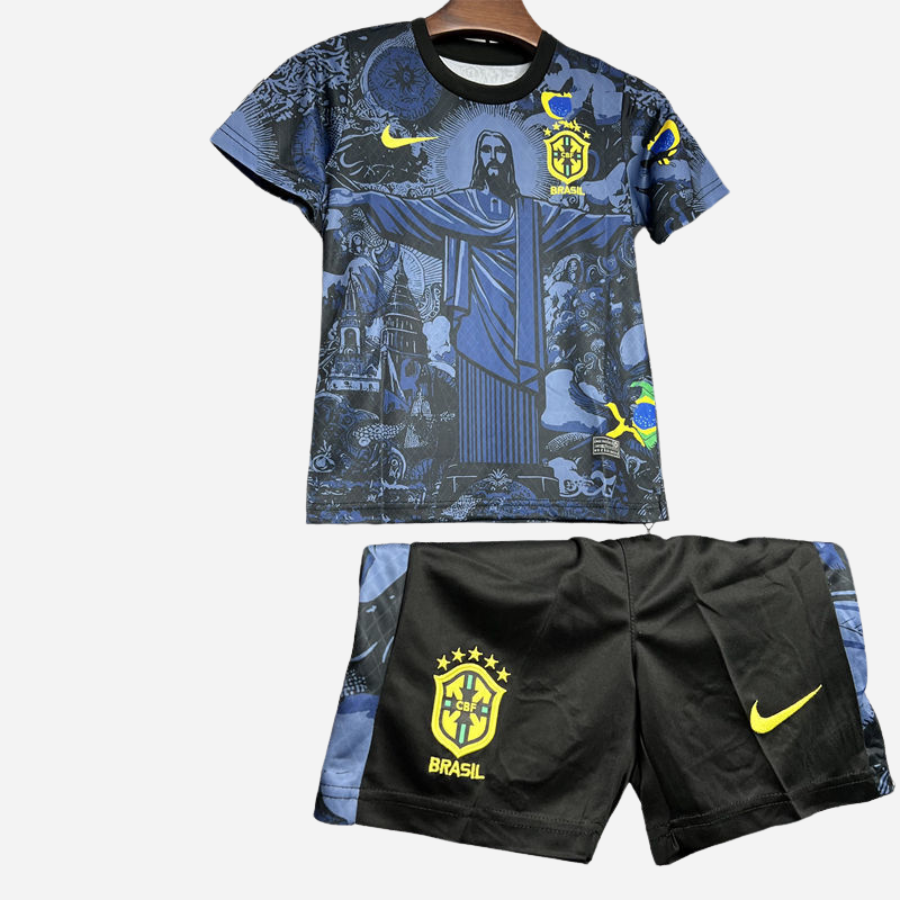 Kit Infantil Brasil Especial Cristo Redentor Torcedor