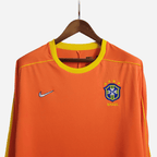 Camisa de Goleiro do Brasil 1998 Torcedor Manga Longa Retrô
