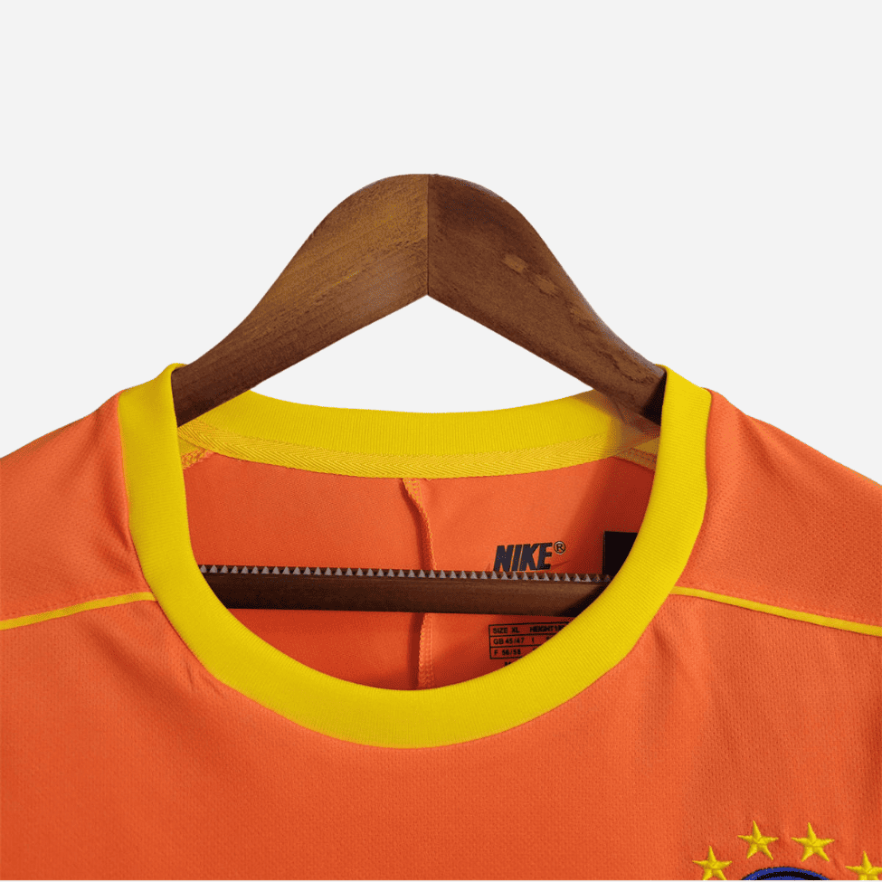 Camisa de Goleiro do Brasil 1998 Torcedor Manga Longa Retrô