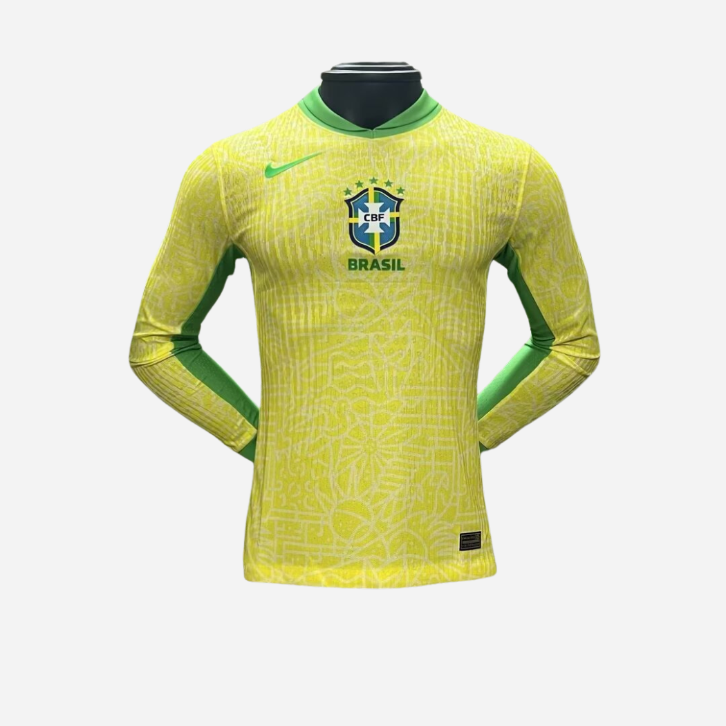 Camisa Brasil 24/25 Manga Longa - Versão Jogador Home