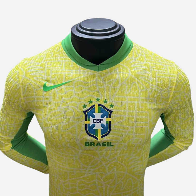 Camisa Brasil 24/25 Manga Longa - Versão Jogador Home