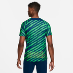 Camisa Seleção Brasileira Pré-Jogo 2022 Torcedor Verde e Azul