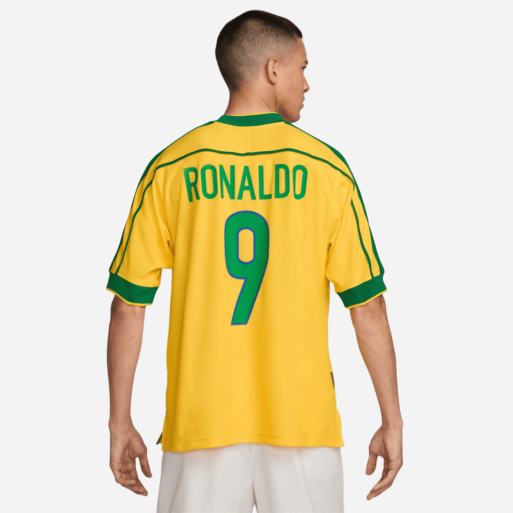 Camisa Brasil 1998 Ronaldo 9 Retrô