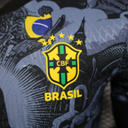Camisa Brasil Especial Cristo Redentor em azul - Versão Jogador