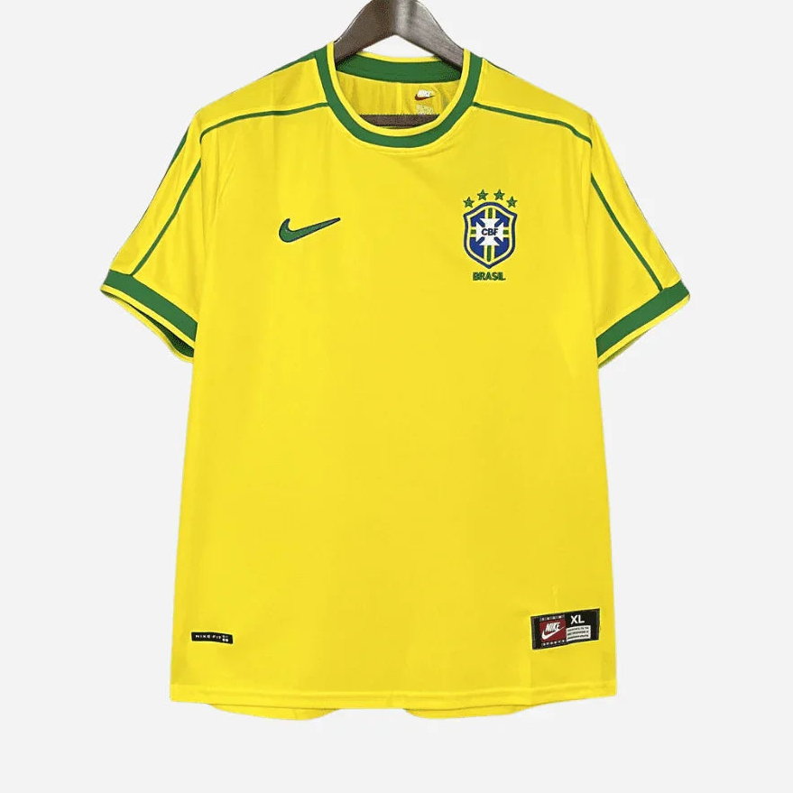 Camisa Brasil 1998 Ronaldo 9 Retrô