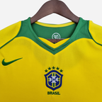 Camisa Brasil 2004 Ronaldinho 10 Retrô home