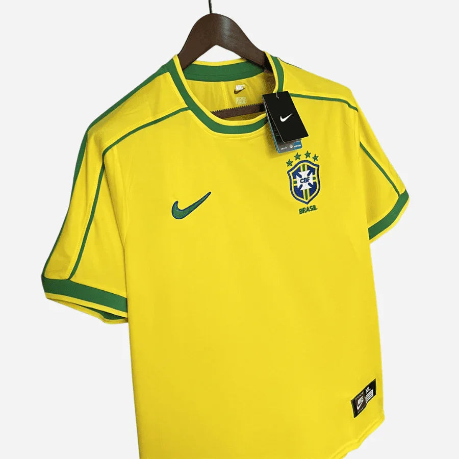 Camisa Brasil 1998 Ronaldo 9 Retrô