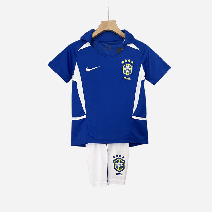 Kit Infantil Brasil 2002 Torcedor Away