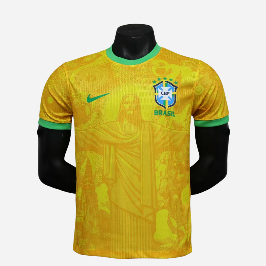 Camisa Brasil Cristo Redentor Edição Limitada - Versão Jogador