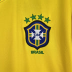 Camisa Brasil 1998 Torcedor Manga Longa Retrô Home